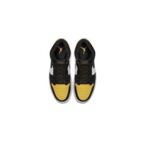 Air Jordan 1 Mid Yellow Toe Black